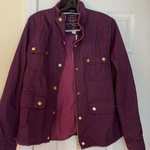 Rich Purple J Crew Barn Jacket